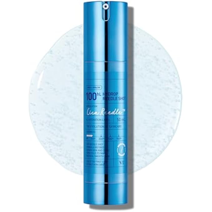 VT HYDROP REEDLE SHOT 100HL, HYALURONIC ACID MICRONEEDLING SERUM, INTENSIVE HYDRATING & MOISTURIZING EXOSOME, SOFT & GLASS SKIN, KOREAN SKIN BOOSTER1.69 FL OZ.(50ML) - Image 1